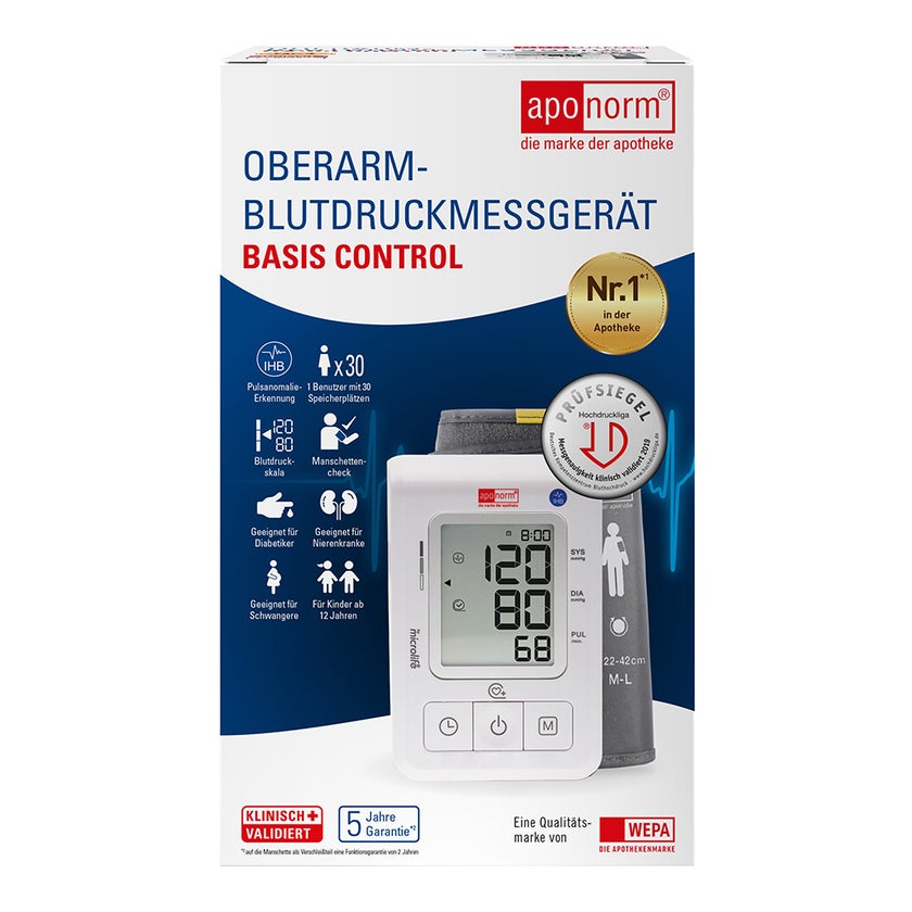 aponorm Basis Control Oberarm-Blutdruckmessgerät 1 St, 1 St online 