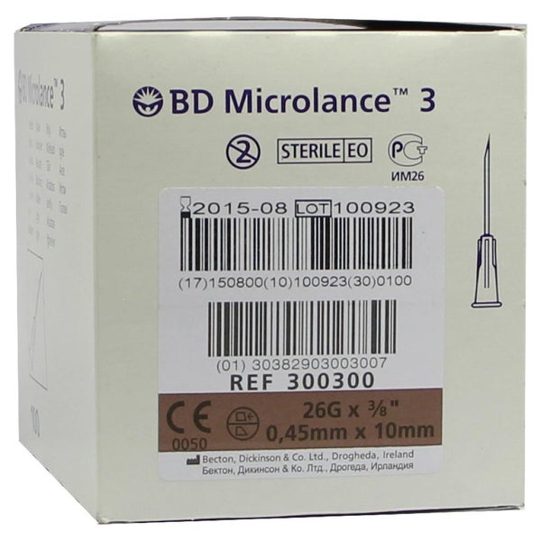 BD Microlance Kanüle 26 G 3/8 0,45x10 mm 100 St