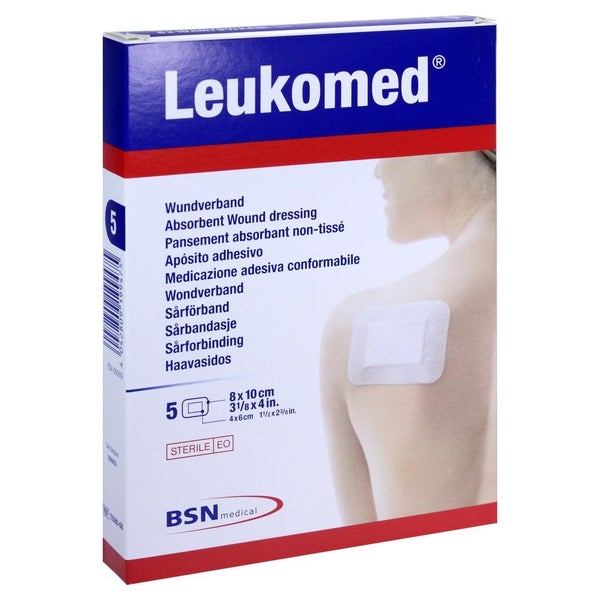 BSN Leukomed Wundverband 5 Stück - 10 x 8 cm 5 St