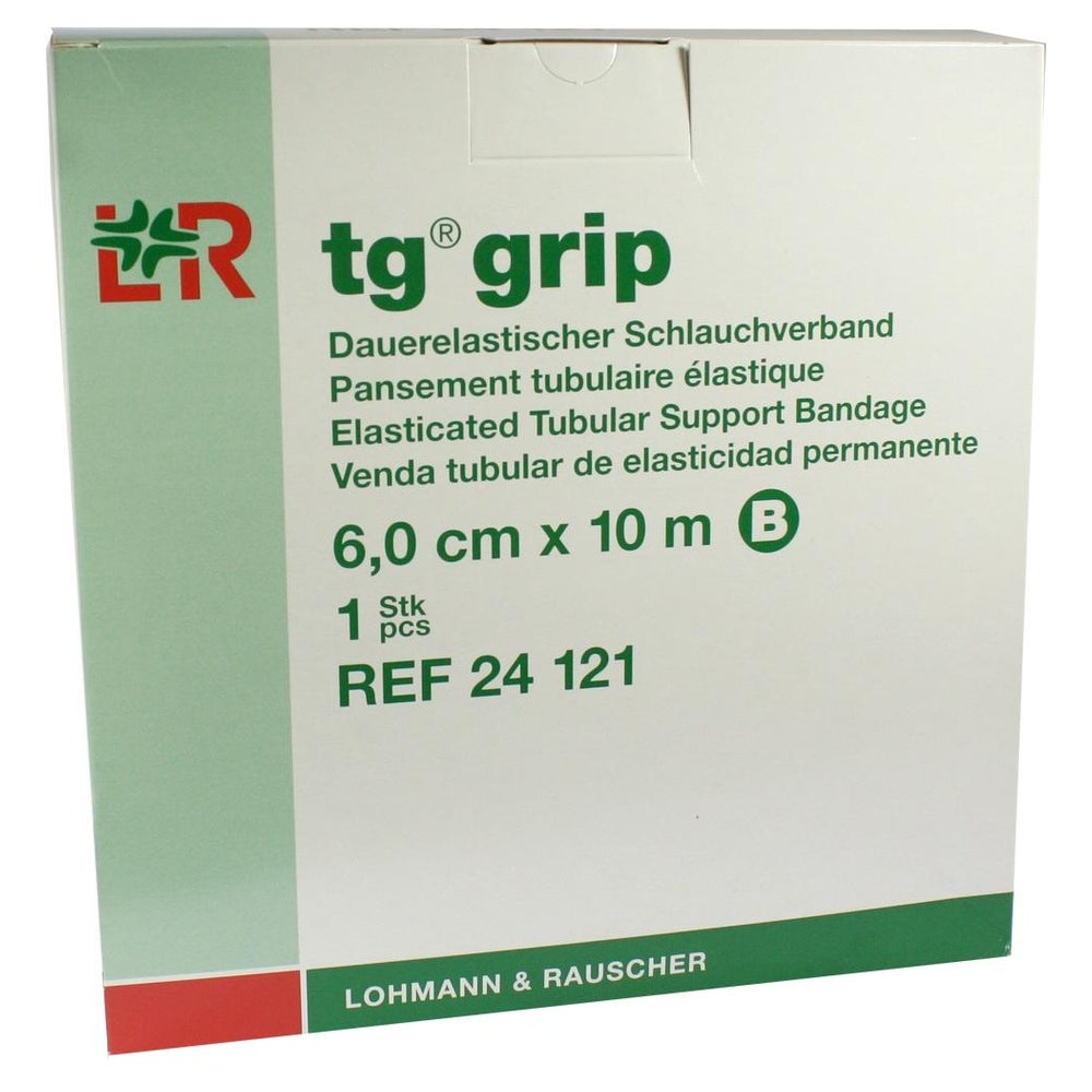 Lohmann & Rauscher tg grip Stütz-Schlauchverband, 10 m, querelastisch und hautfreundlich - 1 Stück, B (6 cm) für Kinderarm, Kinderunterschenkel 1 St