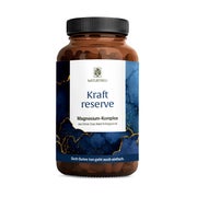Produktabbildung: Magnesium Komplex - Magnesiumbisglycinat, Magnesiumoxid, Trimagnesiumdicitrat & Magnesium Malat - KRAFTRESERVE - 180 hochdosierte vegane Kapseln - NATURTREU® 180 St