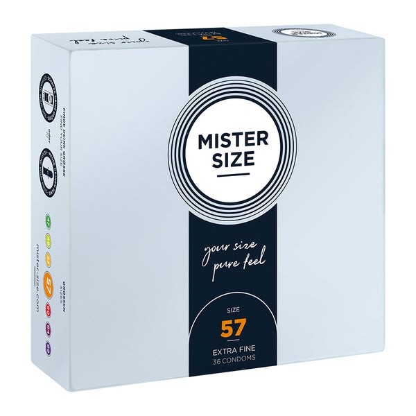 Mister Size «57» großzügig & bequem - Maßkondome (36 Kondome) 36 St