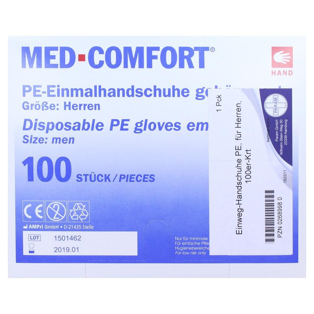 Handschuhe Einmal F.herren Karton 100 St