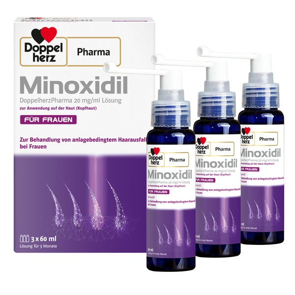MINOXIDIL DoppelherzPharma 20 mg/ml Lösung 3X60 ml