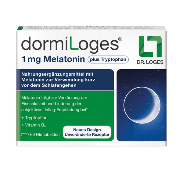 dormiLoges Melatonin plus Tryptophan 60 St