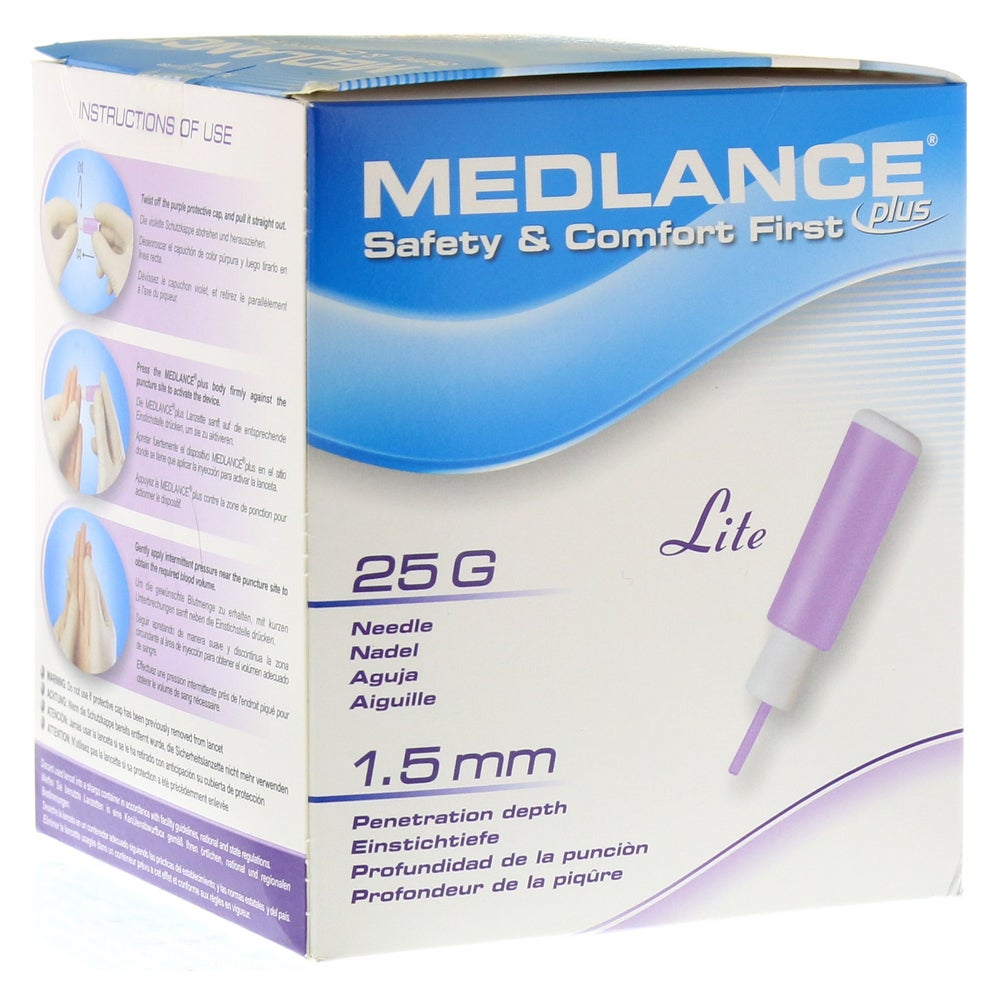 Medlance plus Lite Sicherheitslanzetten 200 St