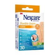 Produktabbildung: Nexcare Flexible Foam Active Strips, 3 Grössen gemischt 30 St