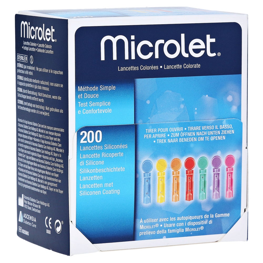 Lanzetten Microlet Farbig 200 St