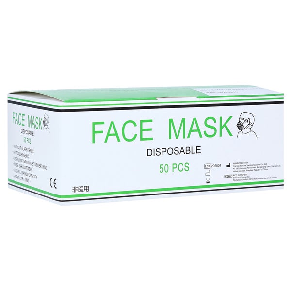 Maske MNS Op/praxis/dental 3lagig EN1468 50 St