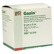 Lohmann Rauscher Gazin Verbandmull gerollt 4-fach im Spender - 6 cm x 5 m 1 St
