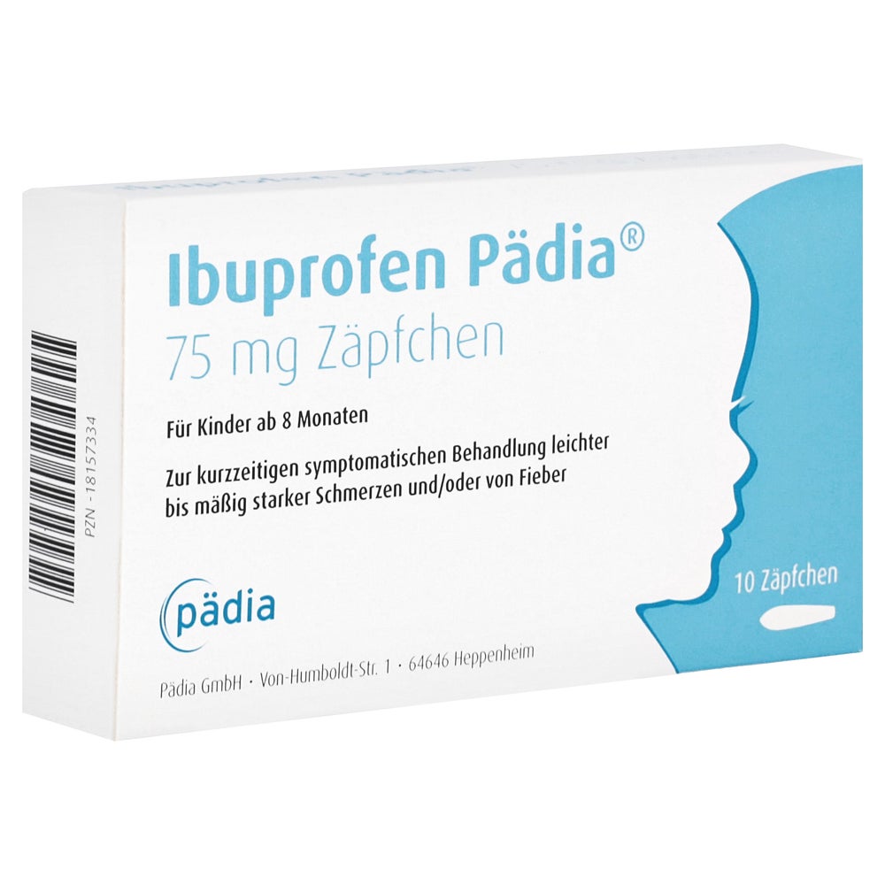 Ibuprofen Pädia 75 mg Zäpfchen 10 St