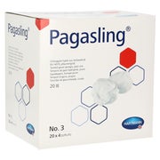 Produktabbildung: Hartmann Pagasling Schlinggazetupfer steril Gr. 3, pflaumengroß - 20 x 4 Stück 20X4 St