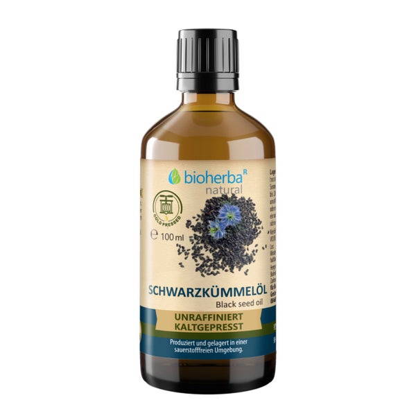 Bioherba Schwarzkümmelöl  - kaltgepresst  unraffiniert 100 ml