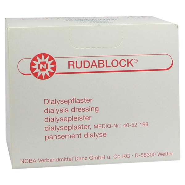 NOBA Rudablock® Dialysepflaster 2,5 cm x 8,5 cm weiß 100 Stück 100 St