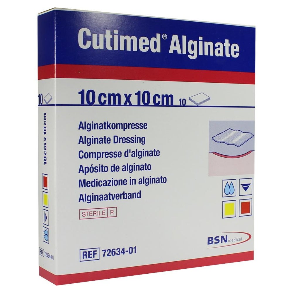 Cutimed Alginate Alginatkompressen 10x10 10 St
