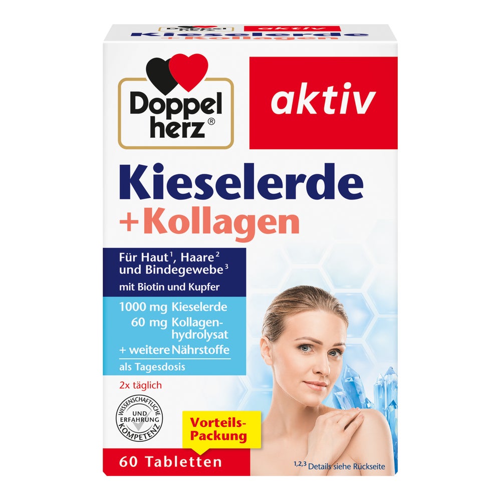Doppelherz Kieselerde + Kollagen 60 St