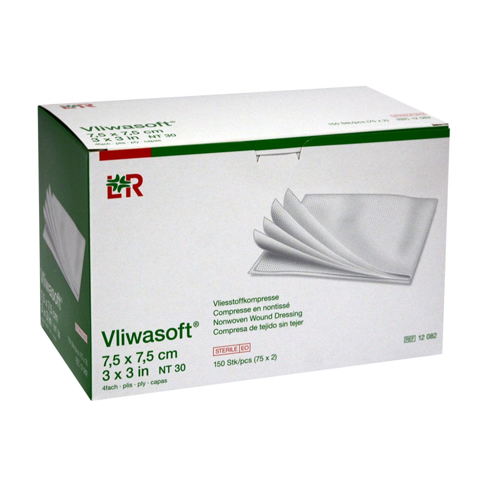 Vliwasoft Vlieskompressen Steril 7,5x7,5 150 St
