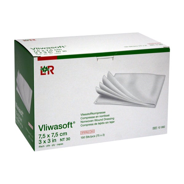 Vliwasoft Vlieskompressen Steril 7,5x7,5 150 St
