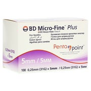 BD Micro-fine+ 5 Pen-Nadeln 0,25x5 mm 110 St