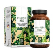 Vitamine & Mineralien für pflanzliche Ernährung - Mikronährstoff-Komplex für Veganer & Vegetarier - PFLANZENHELD - 120 vegane Kapseln - NATURTREU® 120 St