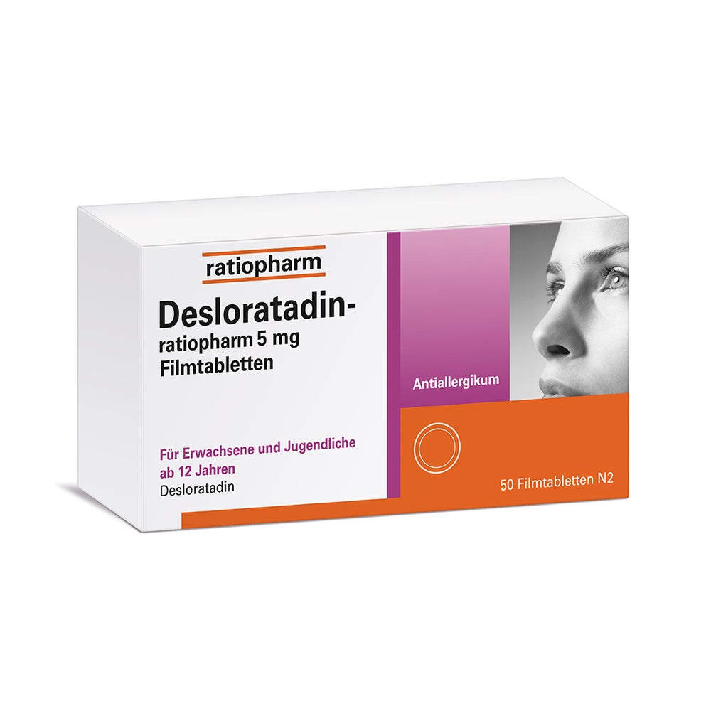 Desloratadin-ratiopharm 5 mg Filmtabletten 50 St