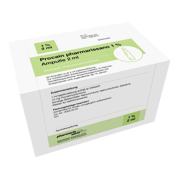 Procain Pharmarissano Ampulle 1% 2 Ml Inj.-lsg. 50X2 ml