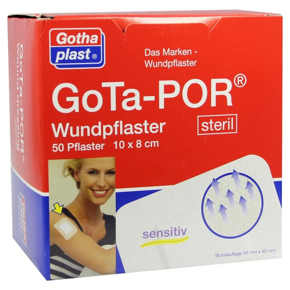 Gota-por Wundpflaster Steril 80x100 mm 50 St