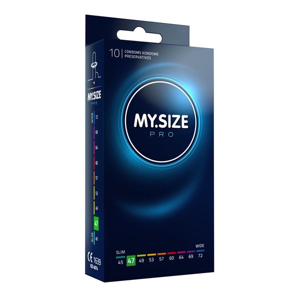 «47mm» 10 Kondome; hypoallergen; vegan; silikonbefeuchtet (10 Kondome) 10 St