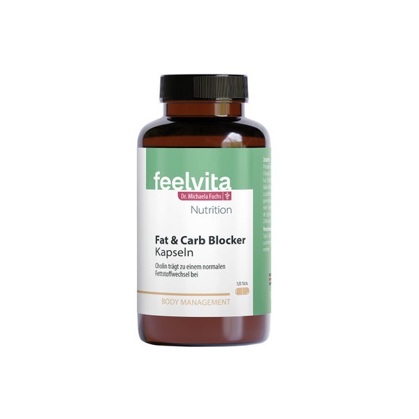Feelvita Nutrition Fat & Carb Blocker Kapseln 2-Monatsvorrat (120 Kapseln) 120 St