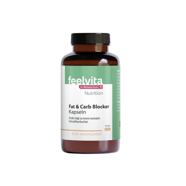 Feelvita Nutrition Fat & Carb Blocker Kapseln 2-Monatsvorrat (120 Kapseln) 120 St