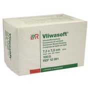 Lohmann Rauscher Vliwasoft Vliesstoffkompresse 4 - fach 100 Stück - 7,5 x 7,5 cm 100 St