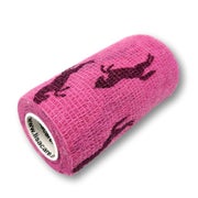 Produktabbildung: LisaCare kohäsive Bandage - Pferde Rosa - 10cm x 4,5m 1 St