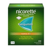 Produktabbildung: nicorette Kaugummi 2mg freshfruit 210 St