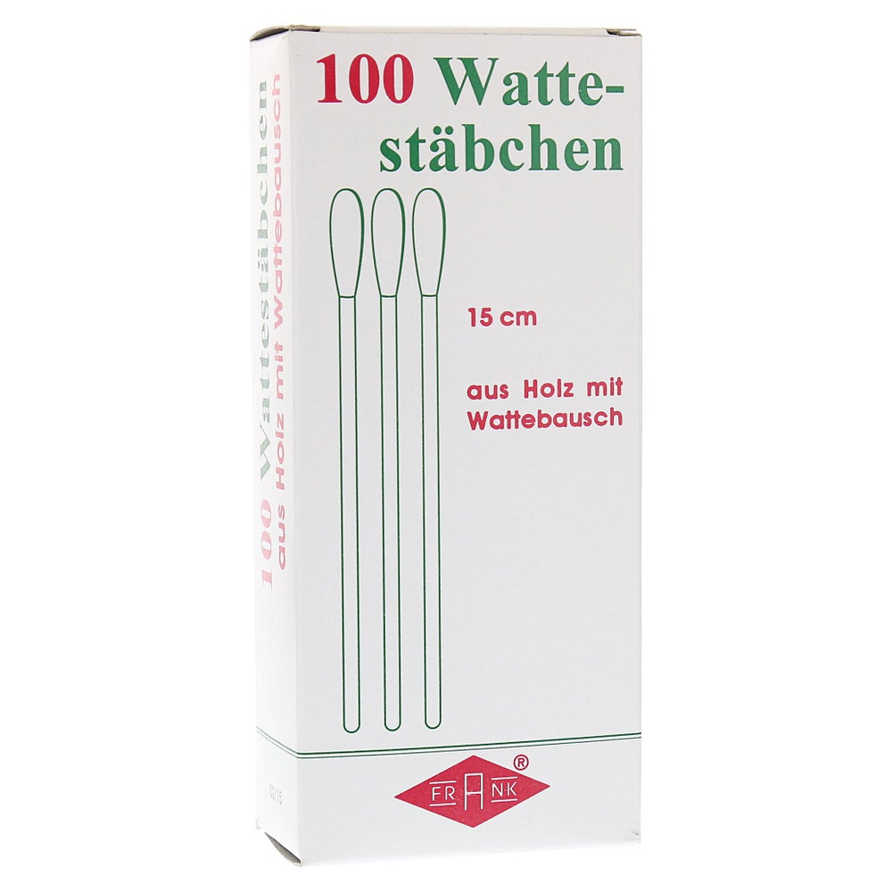 Wattestäbchen Holz 15 cm m.Wattebausch 100 St