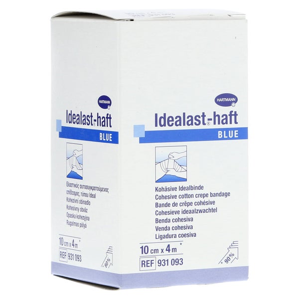 Hartmann Idealast-haft Idealbinde, 4 m gedehnt, selbsthaftend, blau - 10 cm / Packung = 1 Stück 1 St