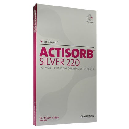 Actisorb 220 Silver 10,5x19 cm steril Ko 10 St online kaufen | DocMorris