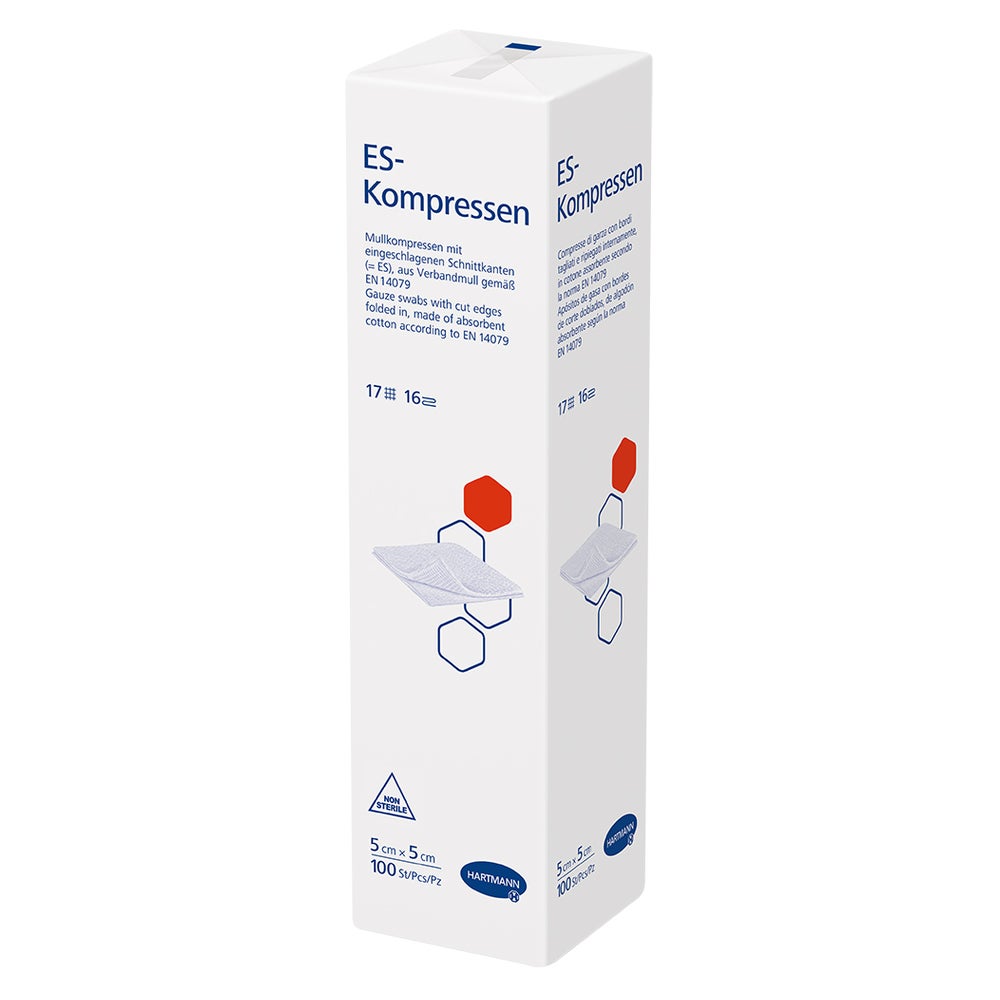 ES-Kompressen unsteril 16f 5 x 5 cm 100 St