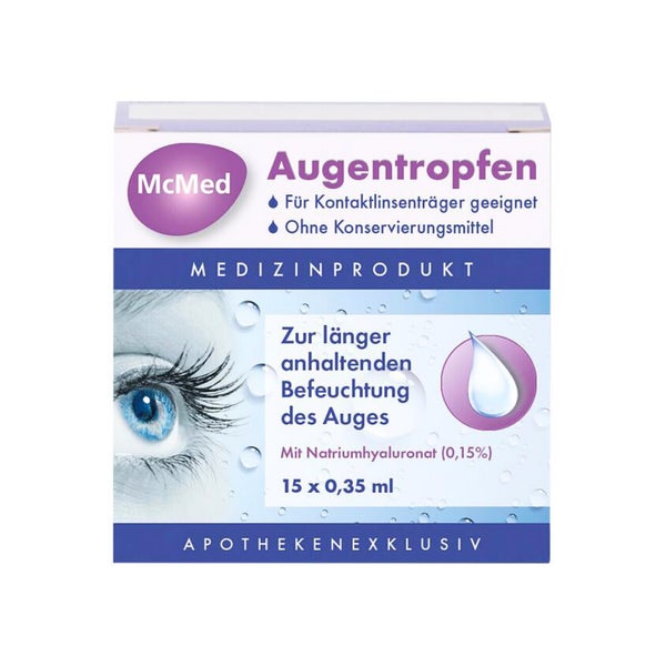 McMed Augentropfen Einzeldosispipetten 15X0,35 ml