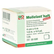 Lohmann & Rauscher Mollelast haft kohäsive Fixierbinde weiß - 4 m x 4 cm 1 St
