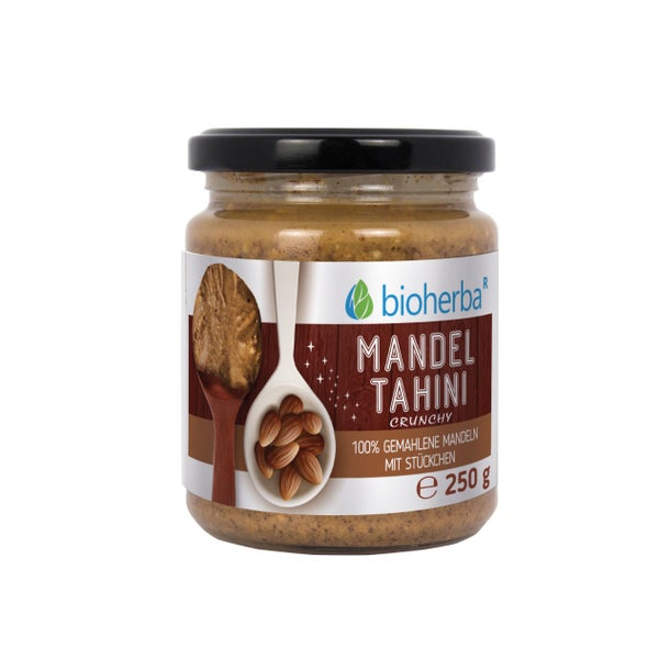 Bioherba Mandel Tahini Crunchy 100% gemahlene Mandeln 250 g