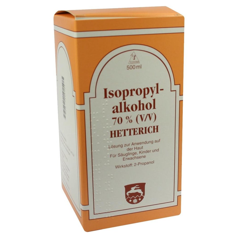 Isopropylalkohol 70% V/V Hetterich 500 ml