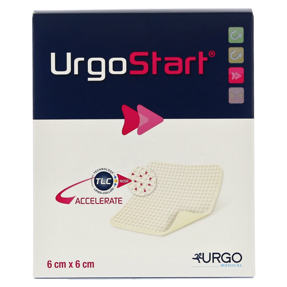 Urgostart 6x6 cm Schaumstoffwundverband 10 St