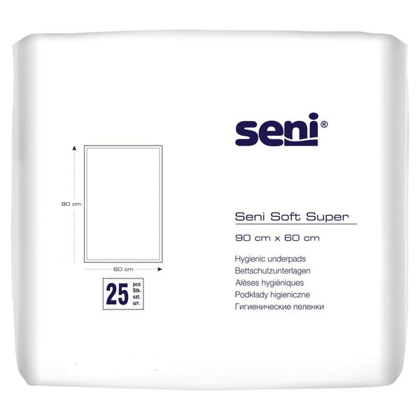 Seni Soft super 60 x 90 cm Bettschutzunterlagen Unisex 25er Pack 2X25 St