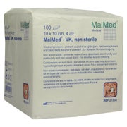 MaiMed Vlieskompressen 10 x 10 cm 4-fach unsteril 100 St