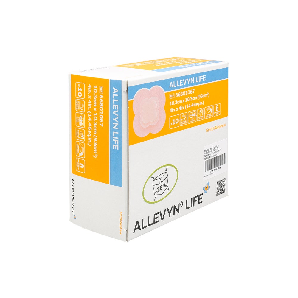 Allevyn Life 10,3x10,3 cm Silikonschaumv 10 St