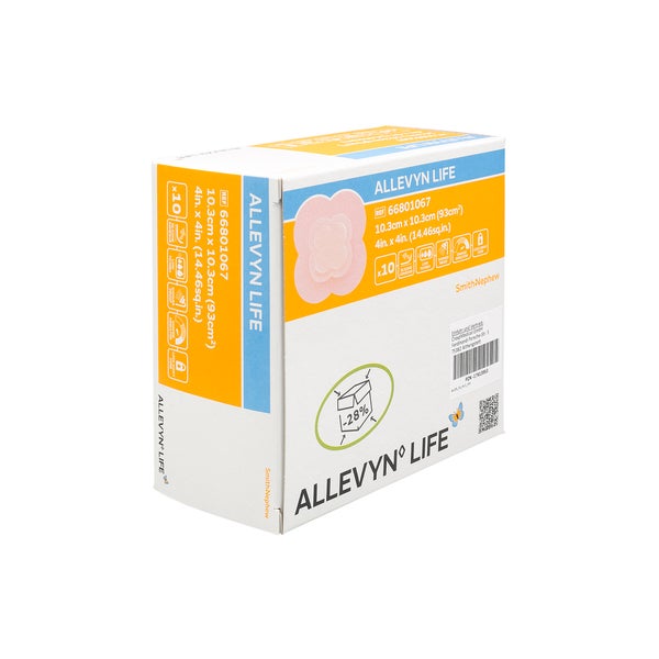 Allevyn Life 10,3x10,3 cm Silikonschaumv 10 St