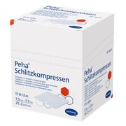 Peha Schlitzkompressen steril 7,5 x 7,5 cm 25X2 St