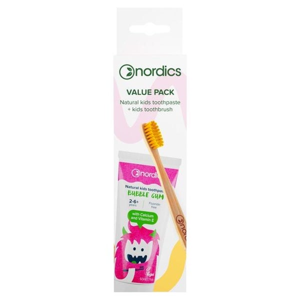 Zahnpasta Bubble Gum+öko Zahnbürste Kids 1 P