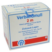 Verbandmull 2x1 m zickzack BW 20/100 uns 1 St
