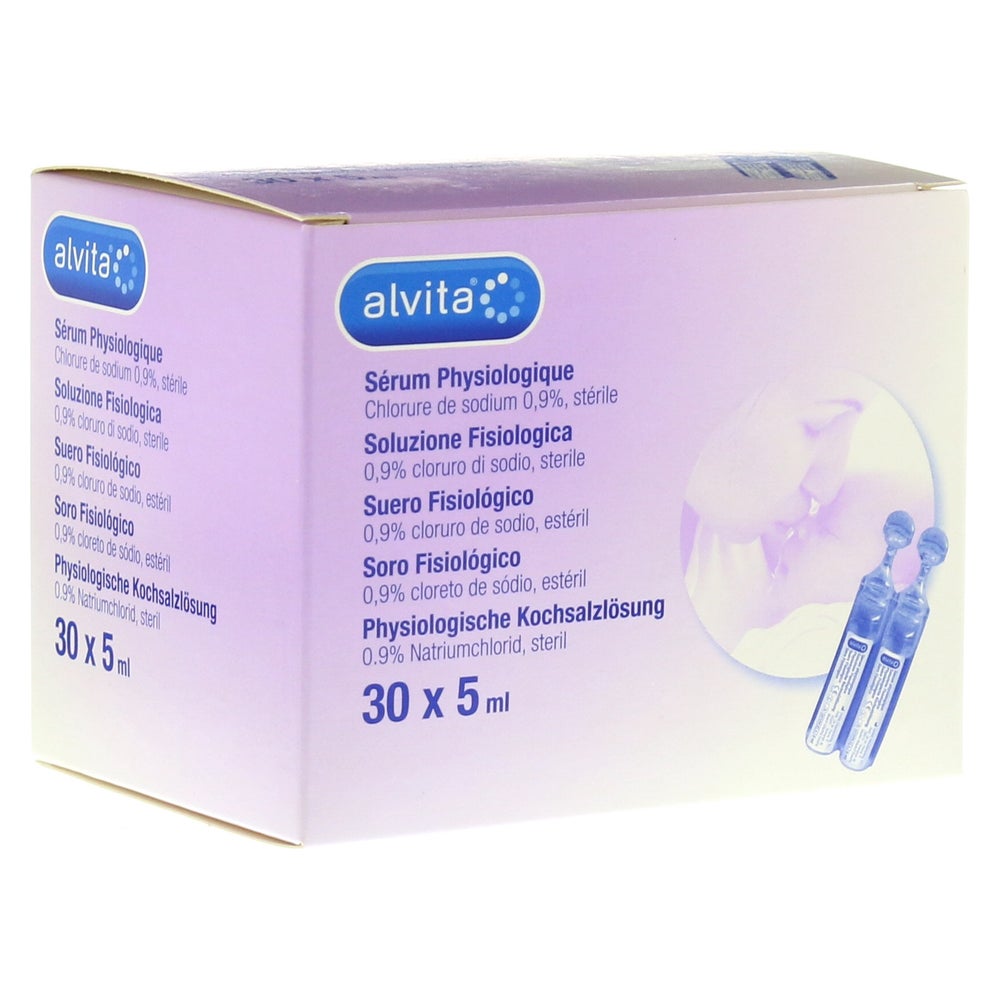 Alvita Physiologische Kochsalzlösung Amp 30X5 ml